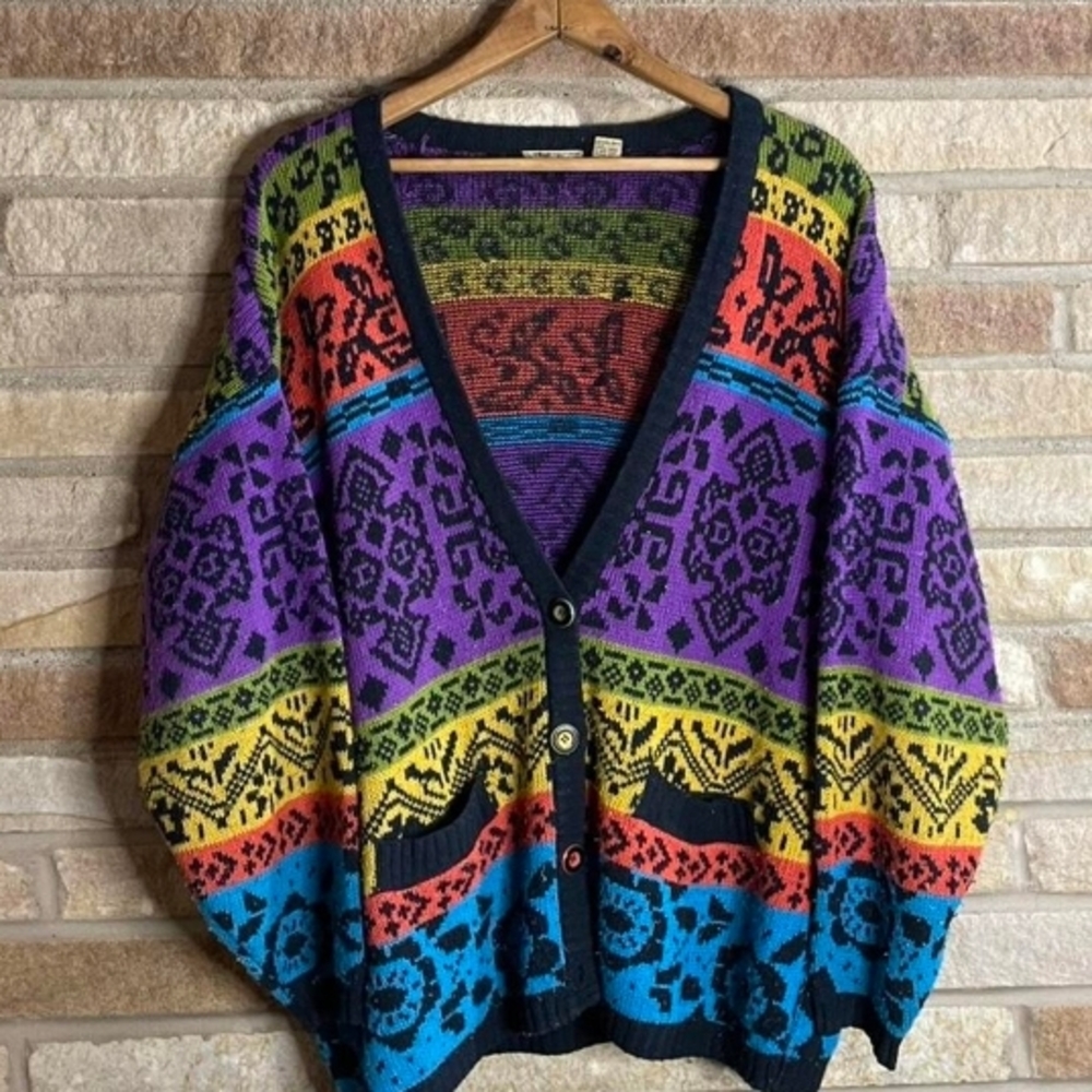Colorful Patterned Women's Sweater